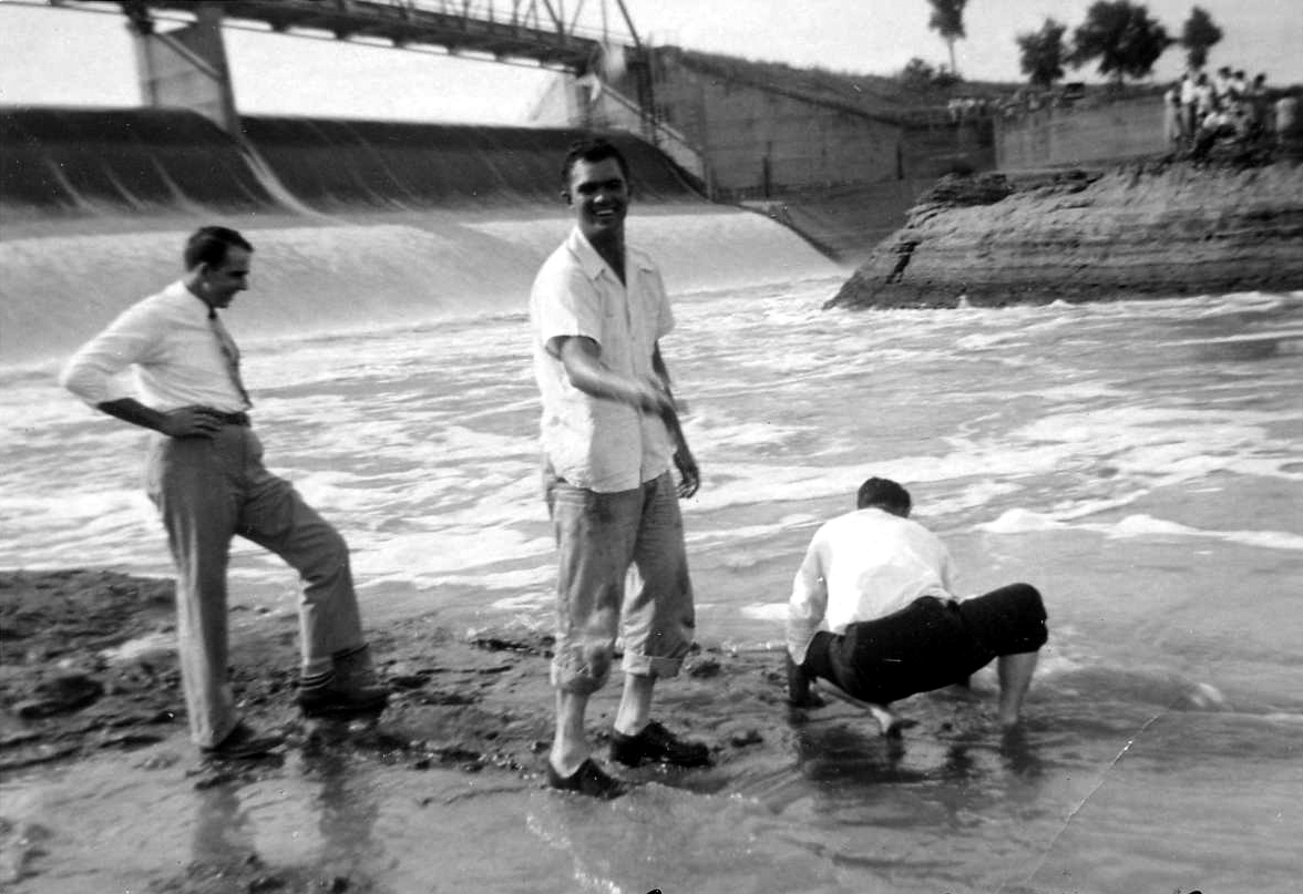 1940s fishing at Garza Dam